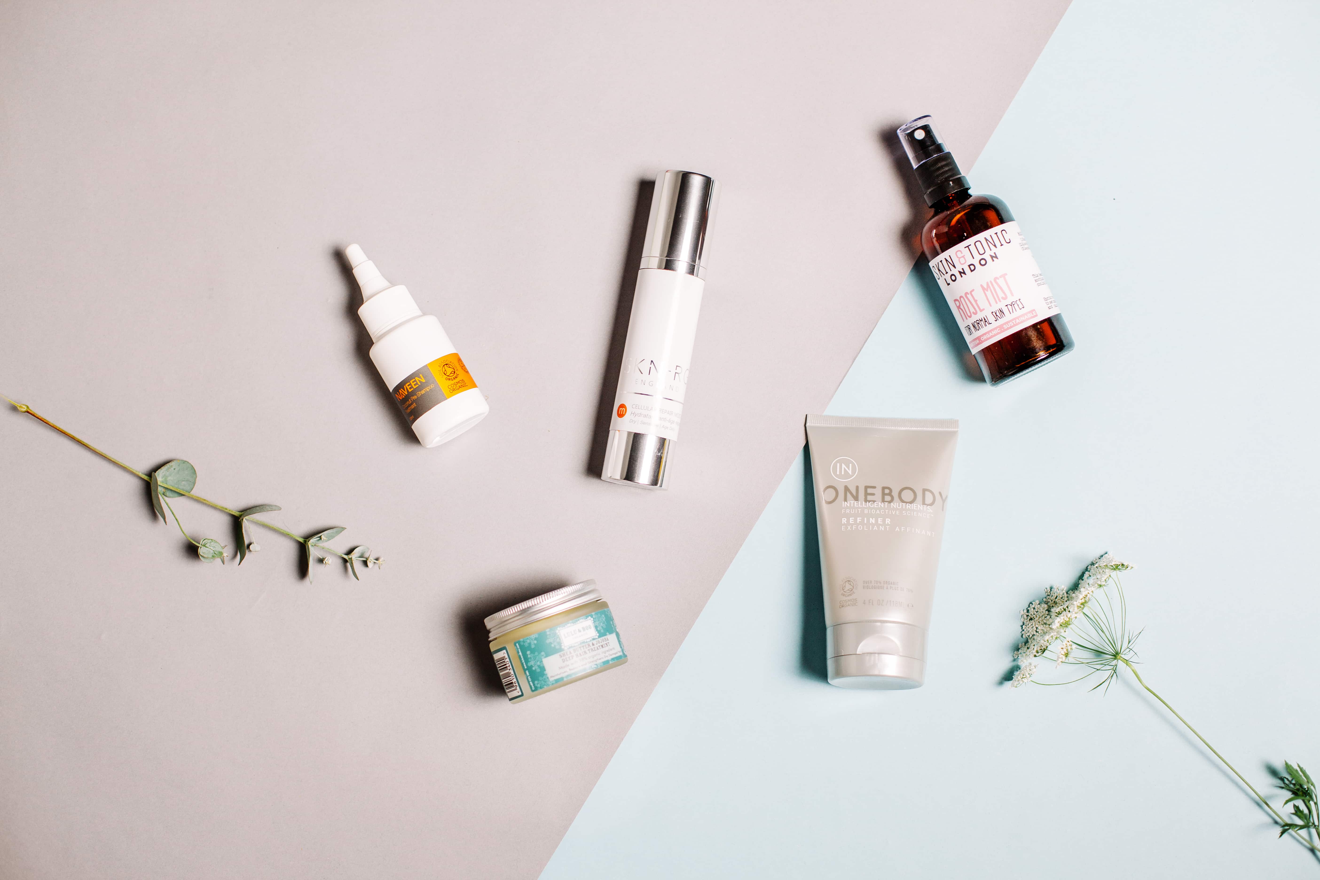 beauty-products-flower-flatlay